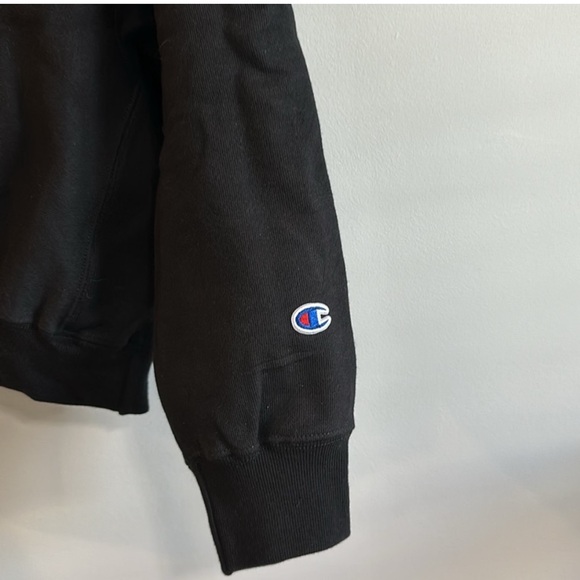 Champion Reverse Weave Crop Black Mock Neck - Picture 7 of 7